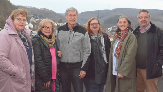 Trafen sich zum Erfahrungsaustausch: Karin Pietrowski, Ulrike und Martin Schiller sowie Corinna Werda, Heike Schaefer und Jürgen Kaiser. Foto: Wolfgang Teipel