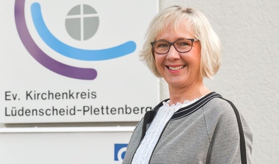 Iris Jänicke ist Geschäftsführerin des Diakonischen Werkes im Kirchenkreis Lüdenscheid Plettenberg