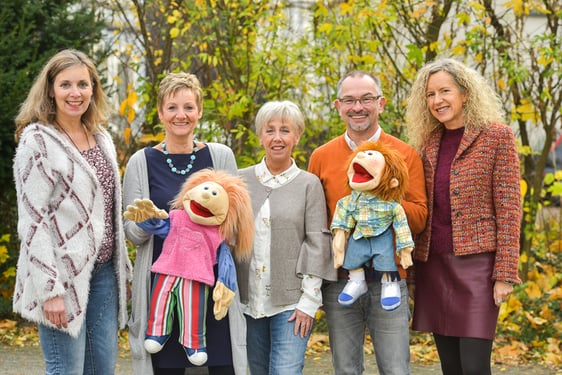 Das Team der Beratungsstelle: Rena Steinhauer, Rendel Simon, Andrea Bachmann, Dieter Löbel und Gesa Kraemer-Reiners. Foto: dw